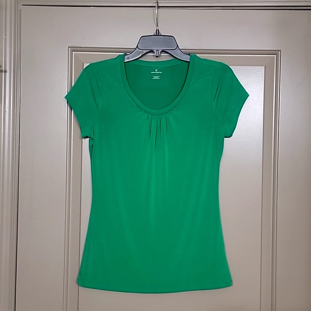 Green blouse